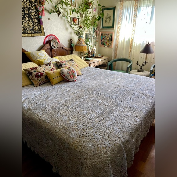 Vintage Bedding Vintage Lace Bed Cover Poshmark